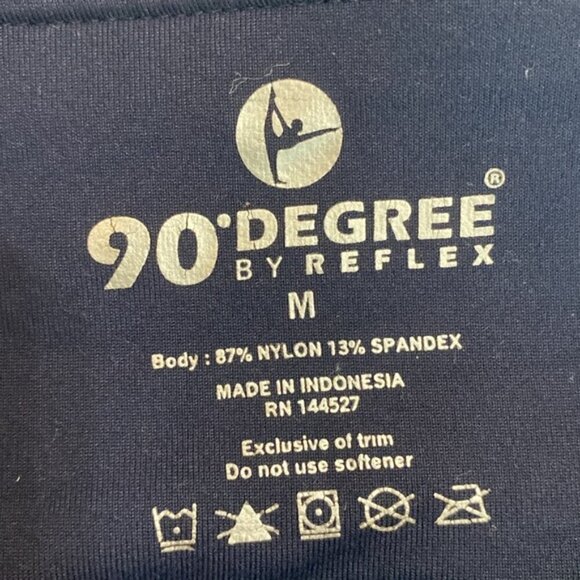 90 Degree By Reflex Blue 21' Leggings Size Medium - Picture 8 of 8